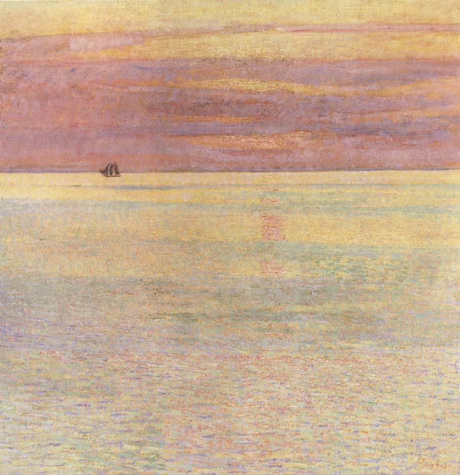 Childe Hassam Sunset at Sea